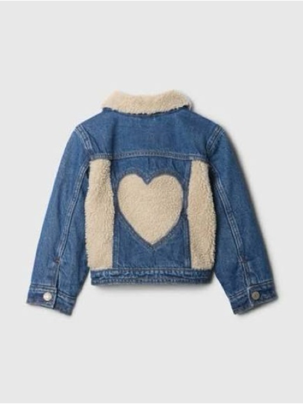 Baby Gap Sherpa Heart Icon Denim Jacket